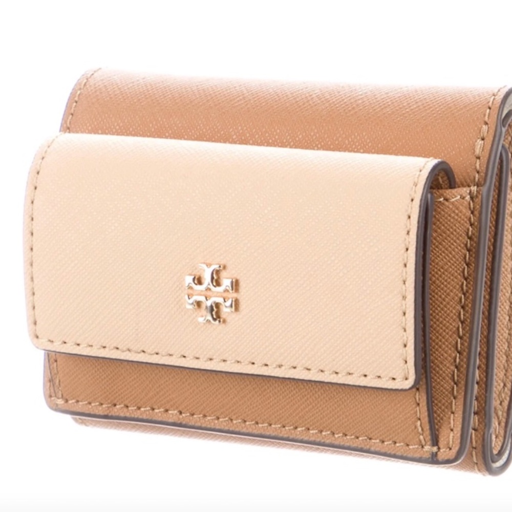 New! Tory Burch Color Block Compact Wallet - image 1